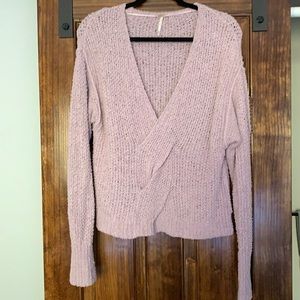 Light purple - low cut Free People sweater